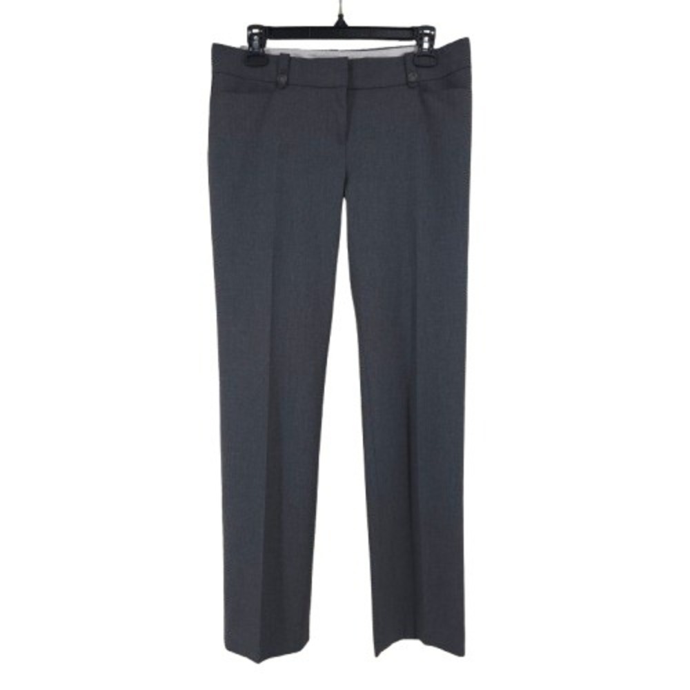 Ann Taylor Loft Low Rise Straight Black Stretch Career Dress Work Pants Womens 4